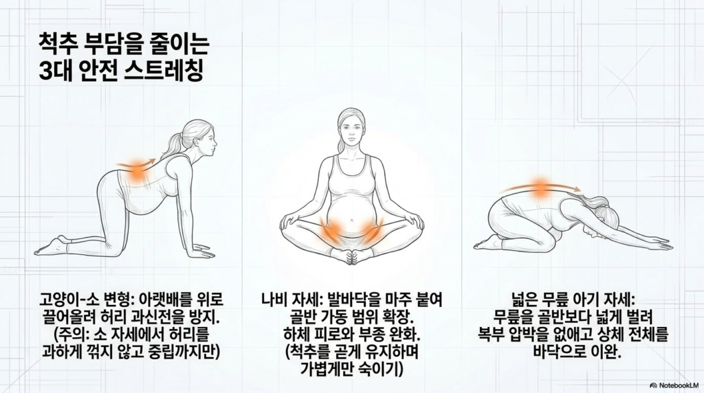 임산부 3대 안전 스트레칭 동작